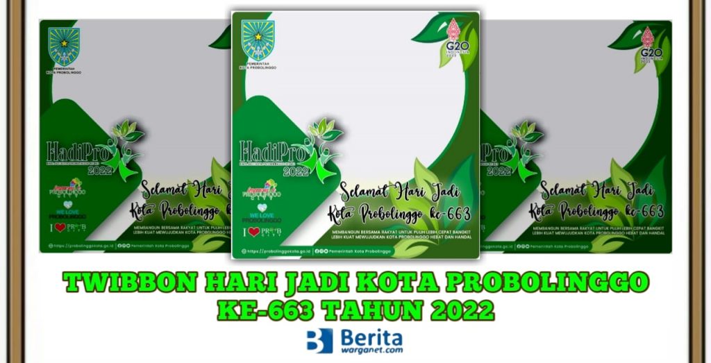Twibbon Hari Jadi Kota Probolinggo ke-663 Tahun 2022
