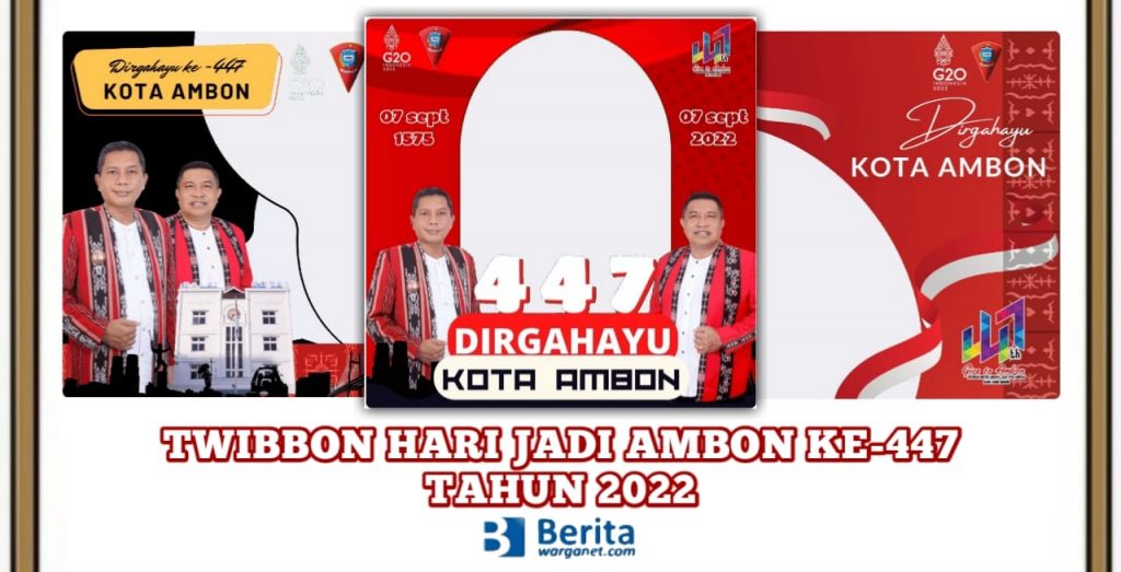 Link Twibbon Hari Jadi Ambon ke-447 Tahun 2022