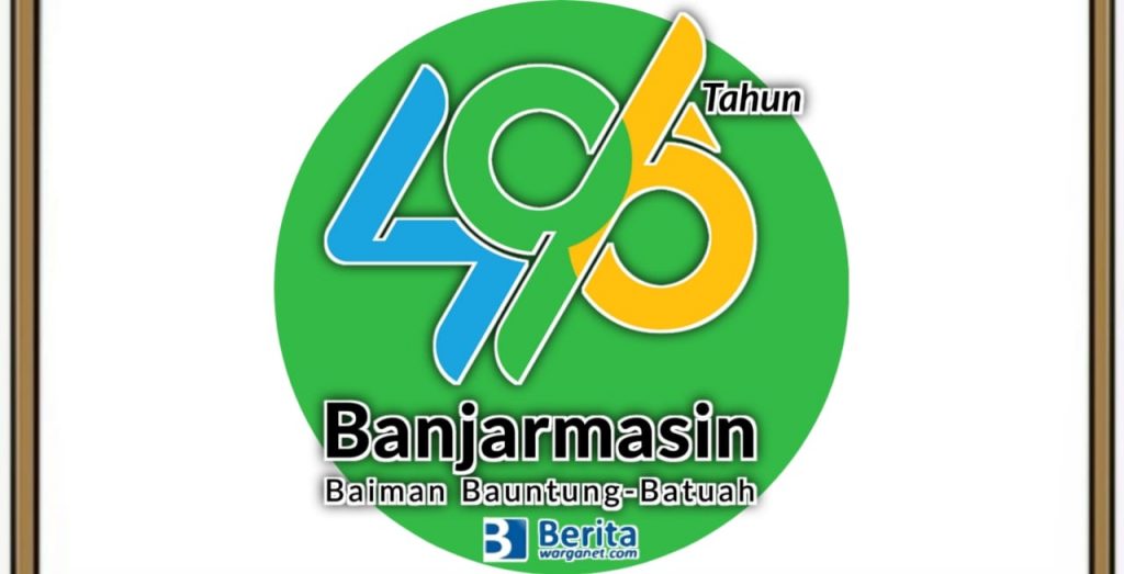Logo HUT Banjarmasin 2022 ke-496 Tahun