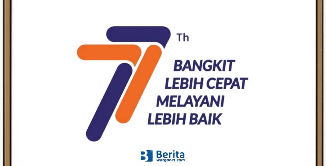 Logo HUT KAI 2022 ke-77 Tahun