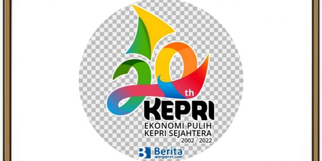 Logo HUT Kepri 2022 ke-20 Tahun