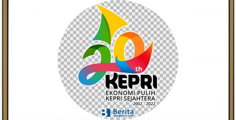 Logo HUT Kepri 2022 ke-20 Tahun