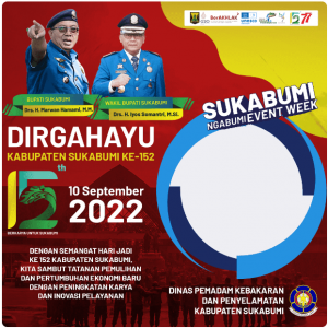 Twibbon HUT Sukabumi 2022