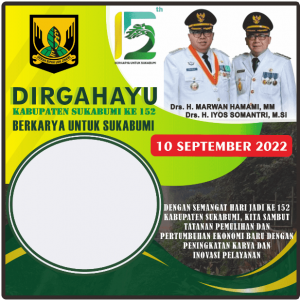 Twibbon Dirgahayu Sukabumi 2022