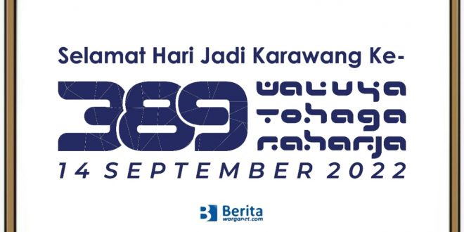 Logo HUT Karawang 2022 ke-389 Tahun