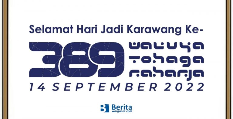 Logo HUT Karawang 2022 ke-389 Tahun