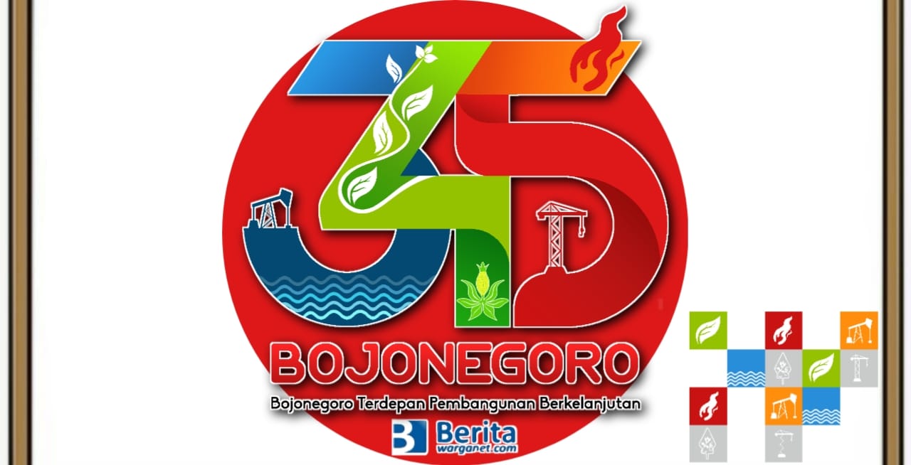 Logo HUT Kabupaten Bojonegoro 2022 ke-345 Tahun