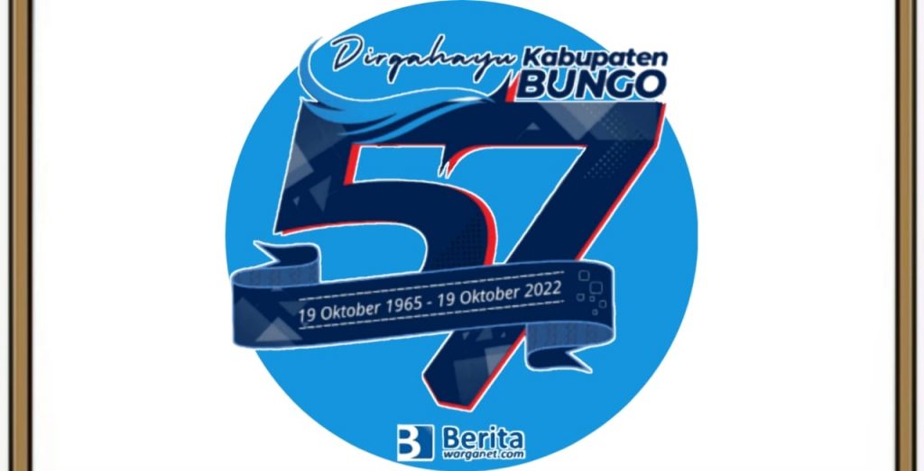 Logo HUT Kabupaten Bungo 2022 ke-57 Tahun