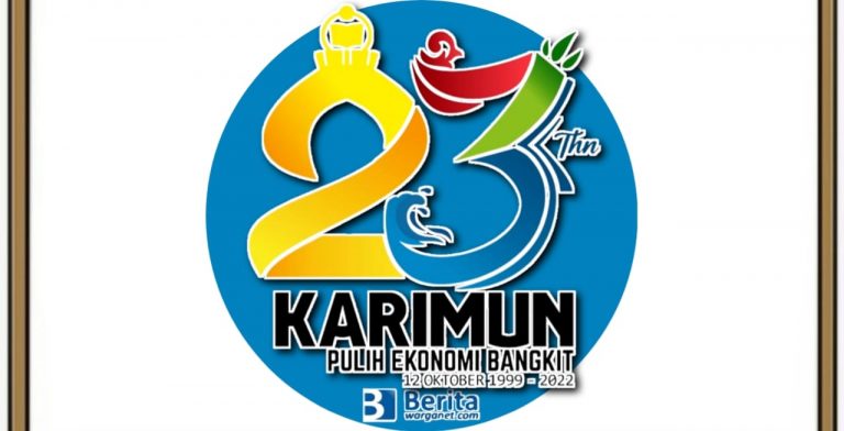 Logo HUT Kabupaten Karimun 2022 ke-23 Tahun