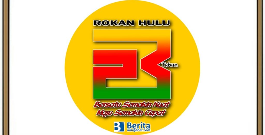 Logo HUT Kabupaten Rokan Hulu 2022 ke-23 Tahun