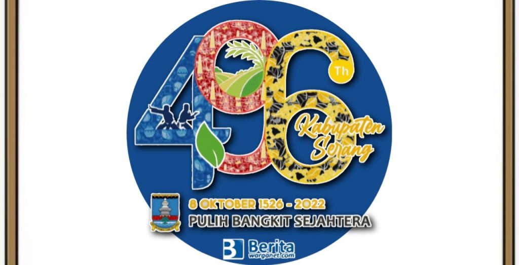 Logo HUT Kabupaten Serang 2022 ke-496 Tahun