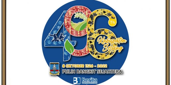 Logo HUT Kabupaten Serang 2022 ke-496 Tahun