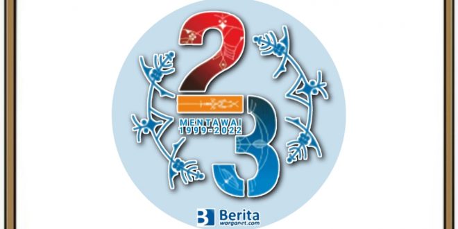 Logo HUT Kepulauan Mentawai 2022 ke-23 Tahun