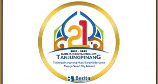 Logo HUT Kota Otonom Tanjungpinang 2022 ke-21 Tahun PNG