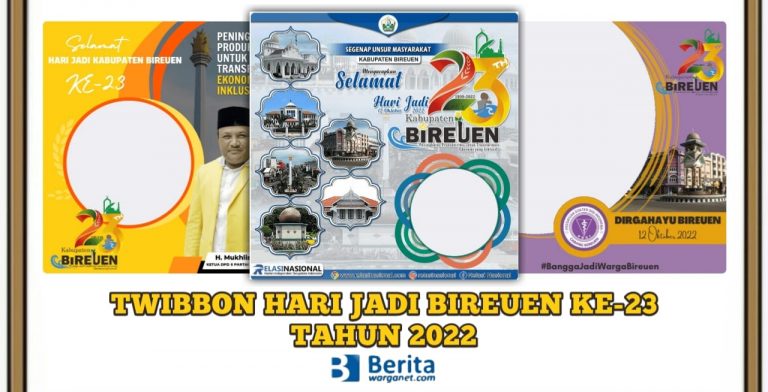 Twibbon Hari Jadi Bireuen ke-23 Tahun 2022