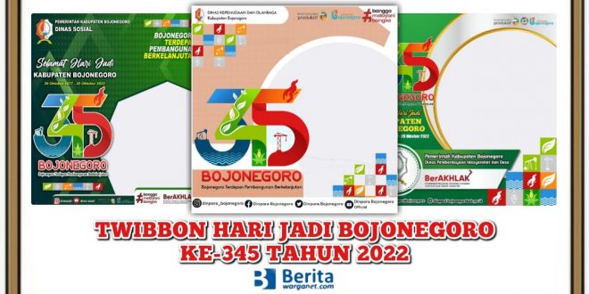 Twibbon Hari Jadi Bojonegoro ke-345 Tahun 2022
