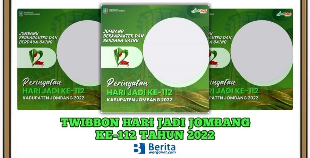 Twibbon Hari Jadi Jombang ke-112 Tahun 2022