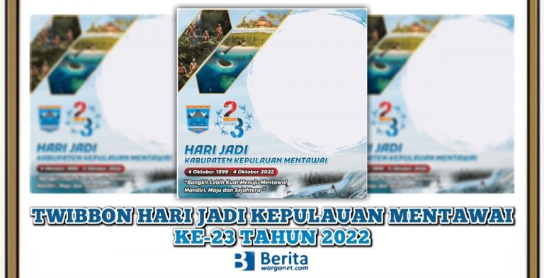 Twibbon Hari Jadi Mentawai ke-23 Tahun 2022