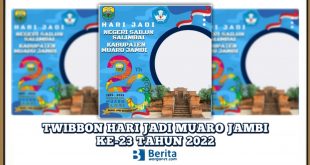 Twibbon Hari Jadi Muaro Jambi ke-23 Tahun 2022