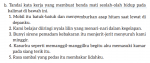 Tandai Kata Kerja yang Membuat Benda Mati Seolah-olah Hidup pada Kalimat di Bawah ini