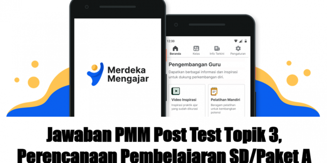 Jawaban PMM Post Test Topik 3, Perencanaan Pembelajaran SD/Paket A