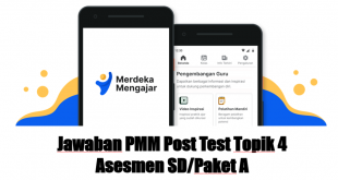 Jawaban PMM Post Test Topik 4, Asesmen SD/Paket A