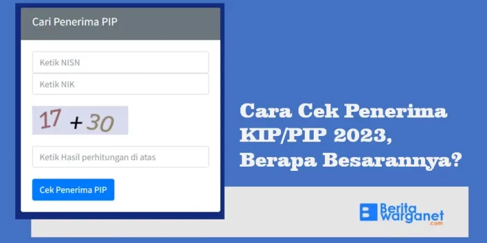Cara Cek Penerima KIP PIP 2023, Berapa Besarannya