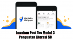 Jawaban Post Tes Modul 3 Penguatan Literasi SD