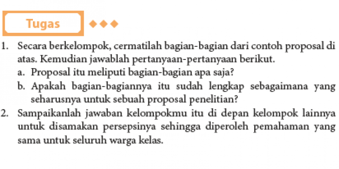 Jawaban Tugas Menemukan Informasi Dikembangkan Menjadi Proposal
