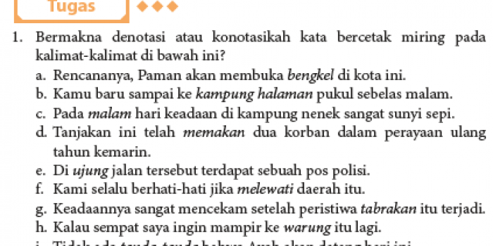 jawaban tugas menganalisis kebahasaan karya ilmiah