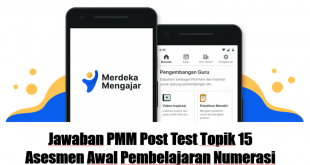 Jawaban PMM Post Test Topik 15 Asesmen Awal Pembelajaran Numerasi