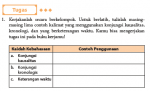Jawaban Tugas Menelaah Kebahasaan Teks Eksplanasi