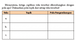 Jawaban Tugas Menentukan Pola Pengembangan dalam Menulis Teks Eksplanasi