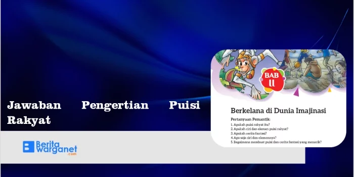 Jawaban Pengertian Puisi Rakyat