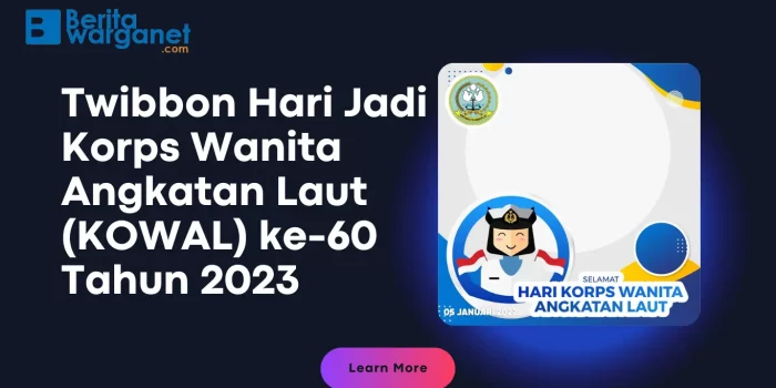 Twibbon Hari Jadi Korps Wanita Angkatan Laut (KOWAL) ke-60 Tahun 2023