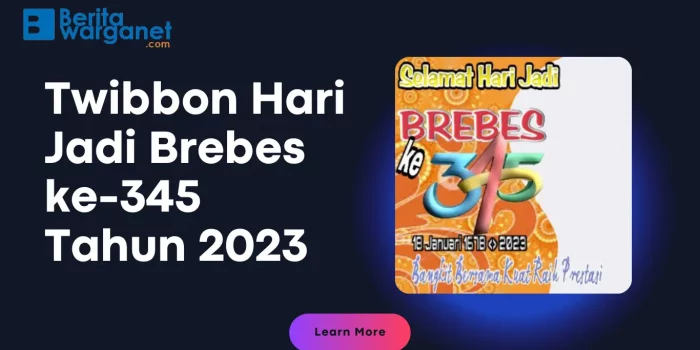 Twibbon Hari Jadi Brebes ke-345 Tahun 2023