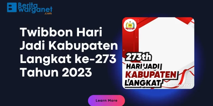 Twibbon Hari Jadi Kabupaten Langkat ke-273 Tahun 2023