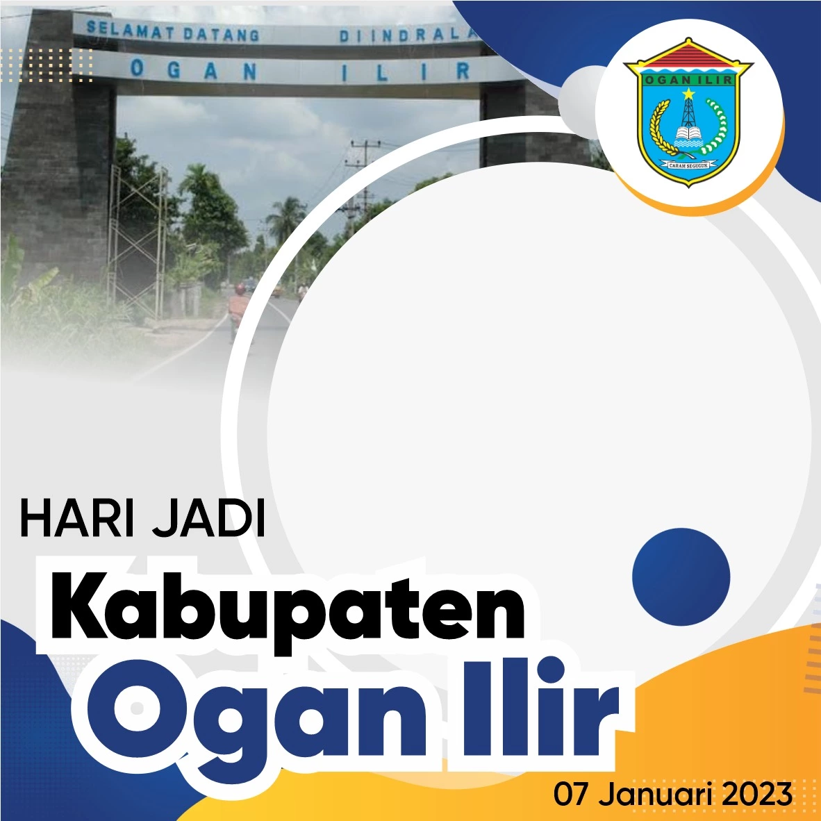 Twibbon HUT Kabupaten Ogan Ilir 2023 - 2