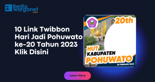 10 Link Twibbon Hari Jadi Pohuwato ke-20 Tahun 2023 Klik Disini