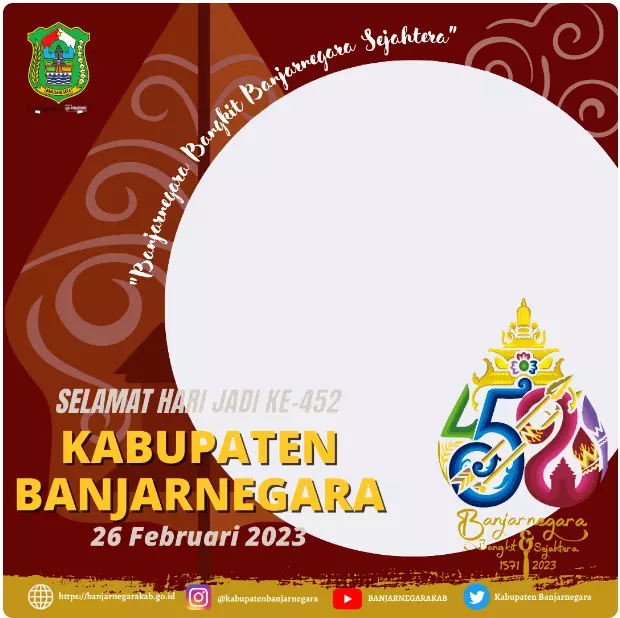 Twibbon HUT Kabupaten Banjarnegara 2023
