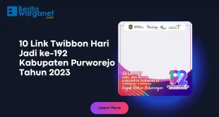 10 Link Twibbon Hari Jadi ke-192 Kabupaten Purworejo Tahun 2023