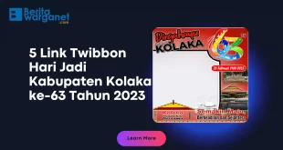 5 Link Twibbon Hari Jadi Kabupaten Kolaka ke-63 Tahun 2023