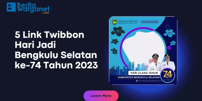Twibbon Hari Jadi Bengkulu Selatan ke-74 Tahun 2023