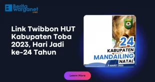 Twibbon HUT Kabupaten Toba 2023