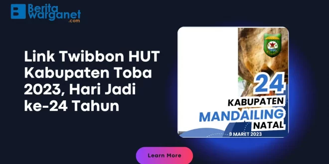 Twibbon HUT Kabupaten Toba 2023