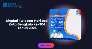 Bingkai Twibbon Hari Jadi Kota Bengkulu ke-304 Tahun 2023