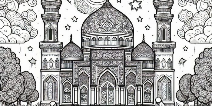 Gmbar mearnai masjid lima kubah