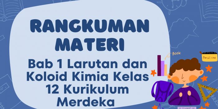 Larutan dan koloid merupakan dua sistem dispersi yang penting dalam kehidupan sehari-hari maupun dalam bidang ilmu pengetahuan. Pemahaman mengenai sifat-sifat larutan dan koloid sangat penting dalam berbagai industri, seperti farmasi, pangan, dan kimia. Pada bab ini, akan dibahas mengenai konsep dasar larutan dan koloid, sifat-sifatnya, serta aplikasinya dalam kehidupan. 1. Larutan Larutan adalah campuran homogen dari dua atau lebih zat yang terdiri dari zat terlarut dan pelarut. Larutan dapat diklasifikasikan berdasarkan fase komponen-komponennya, sifat kelarutannya, dan sifat elektrolitnya. a. Komponen Larutan Zat Terlarut (Solute): Komponen yang jumlahnya lebih sedikit dan terlarut dalam pelarut. Pelarut (Solvent): Komponen yang jumlahnya lebih banyak dan berfungsi sebagai medium pelarut. b. Jenis Larutan Berdasarkan Wujudnya Larutan Padat (misalnya: paduan logam seperti kuningan) Larutan Cair (misalnya: larutan gula dalam air) Larutan Gas (misalnya: udara sebagai campuran gas homogen) c. Konsentrasi Larutan Konsentrasi larutan menunjukkan jumlah zat terlarut dalam pelarut. Konsentrasi larutan dapat dinyatakan dalam berbagai satuan, seperti: Molalitas (m): mol zat terlarut per kg pelarut. Molaritas (M): mol zat terlarut per liter larutan. Fraksi Mol: perbandingan jumlah mol zat terlarut terhadap jumlah mol total. Persen Massa dan Persen Volume: jumlah zat terlarut dalam 100 bagian massa atau volume larutan. d. Sifat Koligatif Larutan Sifat koligatif larutan bergantung pada jumlah partikel zat terlarut, bukan jenis zatnya. Sifat-sifat ini meliputi: Penurunan Tekanan Uap – Larutan memiliki tekanan uap lebih rendah dibandingkan pelarut murni. Kenaikan Titik Didih – Larutan memiliki titik didih lebih tinggi dibandingkan pelarut murni. Penurunan Titik Beku – Larutan memiliki titik beku lebih rendah dibandingkan pelarut murni. Tekanan Osmotik – Tekanan yang diperlukan untuk menghentikan osmosis. e. Larutan Elektrolit dan Nonelektrolit Larutan elektrolit adalah larutan yang dapat menghantarkan listrik karena mengandung ion-ion bebas, sedangkan larutan nonelektrolit tidak dapat menghantarkan listrik karena tidak menghasilkan ion dalam larutan. Contoh larutan elektrolit adalah larutan garam (NaCl), sedangkan larutan gula adalah contoh nonelektrolit. 2. Koloid Koloid adalah campuran antara dua zat di mana partikel zat terdispersi memiliki ukuran 1–1000 nm. Sistem koloid memiliki sifat unik yang berbeda dari larutan maupun suspensi. a. Komponen Koloid Fase Terdispersi – Zat yang tersebar dalam medium pendispersi. Medium Pendispersi – Zat yang menjadi tempat tersebarnya fase terdispersi. b. Jenis-Jenis Koloid Sol – Koloid padat dalam cair (misalnya: cat, tinta). Emulsi – Koloid cair dalam cair (misalnya: susu, mayones). Aerosol – Koloid cair atau padat dalam gas (misalnya: kabut, asap). Gel – Koloid padat dalam padat (misalnya: agar-agar, jelly). Busa – Koloid gas dalam cair atau padat (misalnya: busa sabun, karet busa). c. Sifat-Sifat Koloid Efek Tyndall – Hamburan cahaya oleh partikel koloid, sehingga cahaya tampak saat melewati koloid. Gerak Brown – Gerakan acak partikel koloid dalam medium pendispersinya. Koagulasi – Penggumpalan partikel koloid karena pengaruh elektrolit atau pemanasan. Elektroforesis – Pergerakan partikel koloid dalam medan listrik. d. Pembuatan Koloid Koloid dapat dibuat dengan dua metode: Metode Dispersi – Menghancurkan partikel besar menjadi partikel koloid (misalnya: peptisasi dan homogenisasi). Metode Kondensasi – Menggabungkan partikel kecil menjadi partikel koloid (misalnya: reaksi kimia tertentu). 3. Aplikasi Larutan dan Koloid dalam Kehidupan Sehari-hari Larutan dalam Kehidupan: Cairan infus di rumah sakit merupakan larutan dengan konsentrasi tertentu. Air laut mengandung berbagai ion yang penting bagi kehidupan laut. Koloid dalam Kehidupan: Sabun dan detergen bekerja berdasarkan sifat emulsi dalam mengangkat kotoran. Cat dan tinta menggunakan sifat dispersi untuk mempertahankan warna. Kesimpulan Larutan dan koloid adalah dua sistem dispersi yang memiliki peran penting dalam berbagai bidang ilmu dan kehidupan sehari-hari. Larutan terdiri dari zat terlarut dan pelarut, dengan berbagai sifat seperti sifat koligatif dan sifat elektrolitnya. Sementara itu, koloid memiliki sifat khas seperti efek Tyndall dan gerak Brown yang membedakannya dari larutan. Pemahaman mengenai larutan dan koloid membantu kita dalam memahami berbagai fenomena alam serta mengembangkan teknologi yang lebih baik di berbagai bidang.