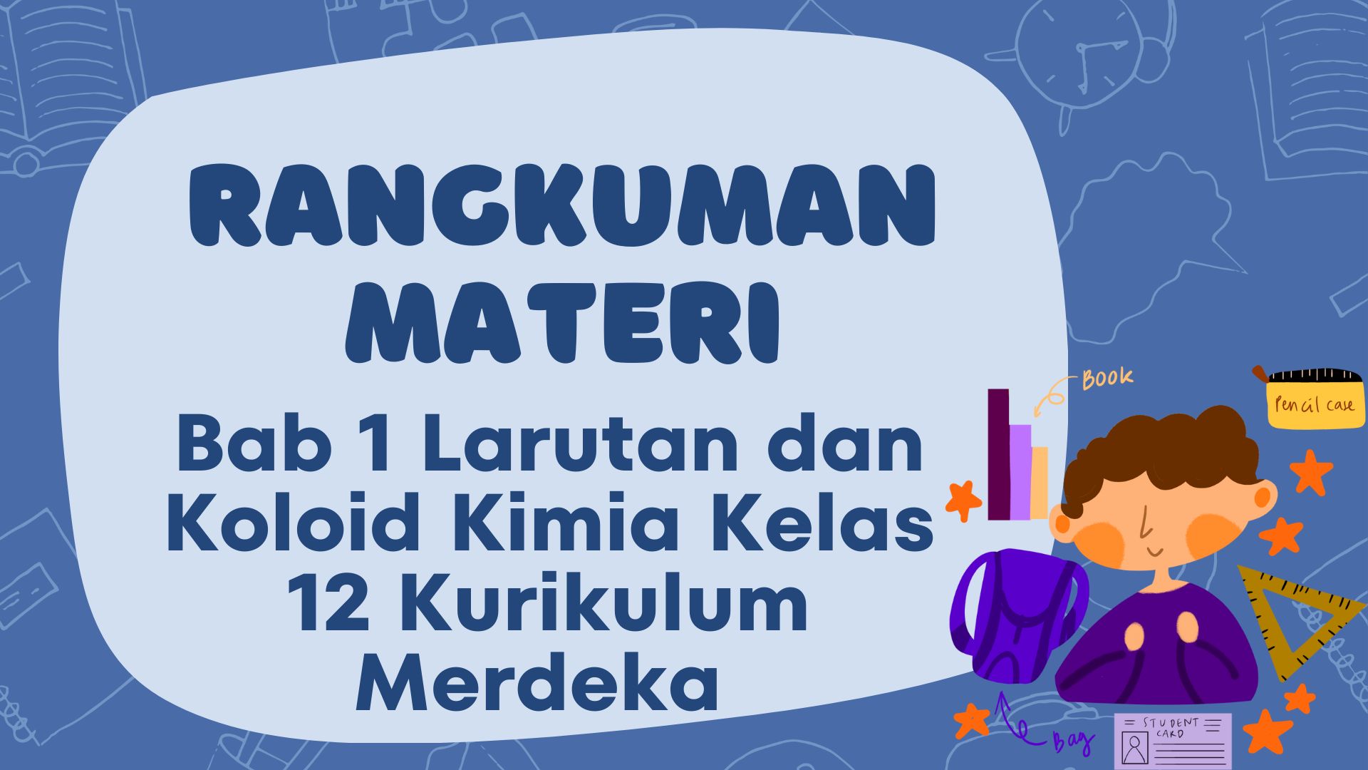 Larutan dan koloid merupakan dua sistem dispersi yang penting dalam kehidupan sehari-hari maupun dalam bidang ilmu pengetahuan. Pemahaman mengenai sifat-sifat larutan dan koloid sangat penting dalam berbagai industri, seperti farmasi, pangan, dan kimia. Pada bab ini, akan dibahas mengenai konsep dasar larutan dan koloid, sifat-sifatnya, serta aplikasinya dalam kehidupan. 1. Larutan Larutan adalah campuran homogen dari dua atau lebih zat yang terdiri dari zat terlarut dan pelarut. Larutan dapat diklasifikasikan berdasarkan fase komponen-komponennya, sifat kelarutannya, dan sifat elektrolitnya. a. Komponen Larutan Zat Terlarut (Solute): Komponen yang jumlahnya lebih sedikit dan terlarut dalam pelarut. Pelarut (Solvent): Komponen yang jumlahnya lebih banyak dan berfungsi sebagai medium pelarut. b. Jenis Larutan Berdasarkan Wujudnya Larutan Padat (misalnya: paduan logam seperti kuningan) Larutan Cair (misalnya: larutan gula dalam air) Larutan Gas (misalnya: udara sebagai campuran gas homogen) c. Konsentrasi Larutan Konsentrasi larutan menunjukkan jumlah zat terlarut dalam pelarut. Konsentrasi larutan dapat dinyatakan dalam berbagai satuan, seperti: Molalitas (m): mol zat terlarut per kg pelarut. Molaritas (M): mol zat terlarut per liter larutan. Fraksi Mol: perbandingan jumlah mol zat terlarut terhadap jumlah mol total. Persen Massa dan Persen Volume: jumlah zat terlarut dalam 100 bagian massa atau volume larutan. d. Sifat Koligatif Larutan Sifat koligatif larutan bergantung pada jumlah partikel zat terlarut, bukan jenis zatnya. Sifat-sifat ini meliputi: Penurunan Tekanan Uap – Larutan memiliki tekanan uap lebih rendah dibandingkan pelarut murni. Kenaikan Titik Didih – Larutan memiliki titik didih lebih tinggi dibandingkan pelarut murni. Penurunan Titik Beku – Larutan memiliki titik beku lebih rendah dibandingkan pelarut murni. Tekanan Osmotik – Tekanan yang diperlukan untuk menghentikan osmosis. e. Larutan Elektrolit dan Nonelektrolit Larutan elektrolit adalah larutan yang dapat menghantarkan listrik karena mengandung ion-ion bebas, sedangkan larutan nonelektrolit tidak dapat menghantarkan listrik karena tidak menghasilkan ion dalam larutan. Contoh larutan elektrolit adalah larutan garam (NaCl), sedangkan larutan gula adalah contoh nonelektrolit. 2. Koloid Koloid adalah campuran antara dua zat di mana partikel zat terdispersi memiliki ukuran 1–1000 nm. Sistem koloid memiliki sifat unik yang berbeda dari larutan maupun suspensi. a. Komponen Koloid Fase Terdispersi – Zat yang tersebar dalam medium pendispersi. Medium Pendispersi – Zat yang menjadi tempat tersebarnya fase terdispersi. b. Jenis-Jenis Koloid Sol – Koloid padat dalam cair (misalnya: cat, tinta). Emulsi – Koloid cair dalam cair (misalnya: susu, mayones). Aerosol – Koloid cair atau padat dalam gas (misalnya: kabut, asap). Gel – Koloid padat dalam padat (misalnya: agar-agar, jelly). Busa – Koloid gas dalam cair atau padat (misalnya: busa sabun, karet busa). c. Sifat-Sifat Koloid Efek Tyndall – Hamburan cahaya oleh partikel koloid, sehingga cahaya tampak saat melewati koloid. Gerak Brown – Gerakan acak partikel koloid dalam medium pendispersinya. Koagulasi – Penggumpalan partikel koloid karena pengaruh elektrolit atau pemanasan. Elektroforesis – Pergerakan partikel koloid dalam medan listrik. d. Pembuatan Koloid Koloid dapat dibuat dengan dua metode: Metode Dispersi – Menghancurkan partikel besar menjadi partikel koloid (misalnya: peptisasi dan homogenisasi). Metode Kondensasi – Menggabungkan partikel kecil menjadi partikel koloid (misalnya: reaksi kimia tertentu). 3. Aplikasi Larutan dan Koloid dalam Kehidupan Sehari-hari Larutan dalam Kehidupan: Cairan infus di rumah sakit merupakan larutan dengan konsentrasi tertentu. Air laut mengandung berbagai ion yang penting bagi kehidupan laut. Koloid dalam Kehidupan: Sabun dan detergen bekerja berdasarkan sifat emulsi dalam mengangkat kotoran. Cat dan tinta menggunakan sifat dispersi untuk mempertahankan warna. Kesimpulan Larutan dan koloid adalah dua sistem dispersi yang memiliki peran penting dalam berbagai bidang ilmu dan kehidupan sehari-hari. Larutan terdiri dari zat terlarut dan pelarut, dengan berbagai sifat seperti sifat koligatif dan sifat elektrolitnya. Sementara itu, koloid memiliki sifat khas seperti efek Tyndall dan gerak Brown yang membedakannya dari larutan. Pemahaman mengenai larutan dan koloid membantu kita dalam memahami berbagai fenomena alam serta mengembangkan teknologi yang lebih baik di berbagai bidang.