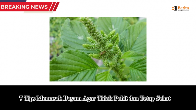 7 Tips Memasak Bayam Agar Tidak Pahit dan Tetap Sehat